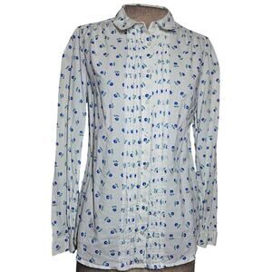 Jack Wills Cotton Button Up Blouse Size Small